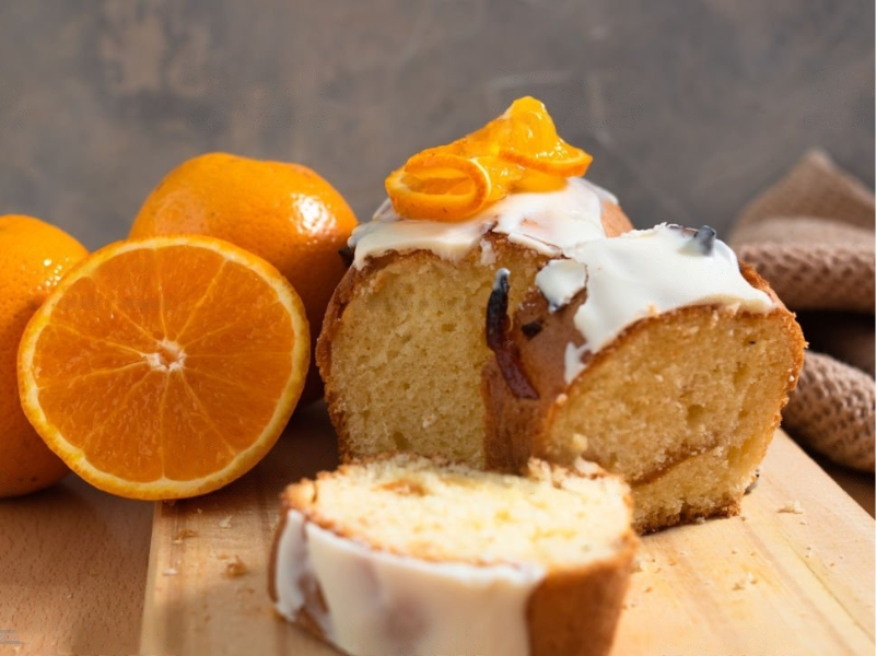 Bolo de Laranja com Glacê Saboroso