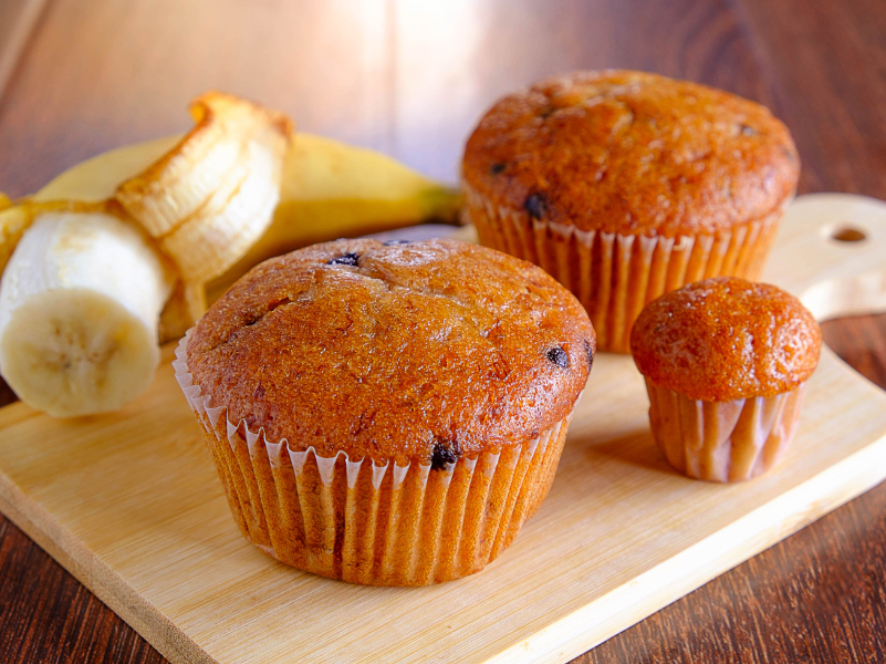 Receita de Bolo de Banana com Farinha de Aveia em Porção Individual