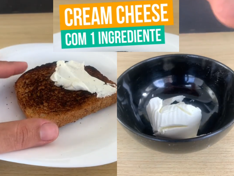 Receita de Cream Cheese Caseiro com Apenas um Ingrediente